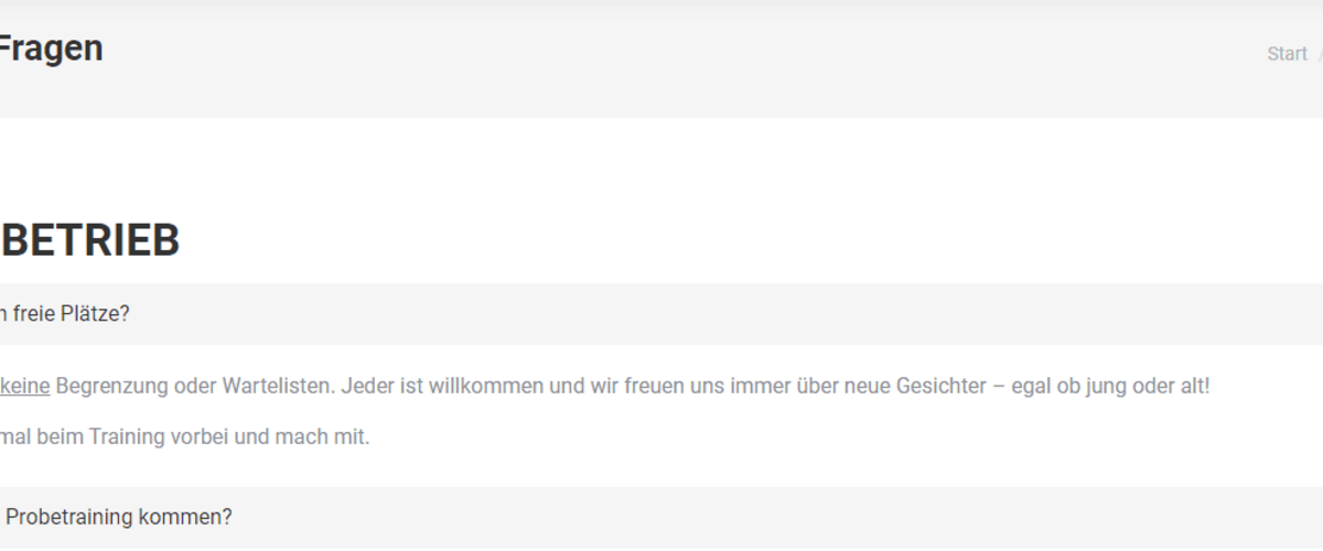 häufig gestellte Fragen – unsere Antworten