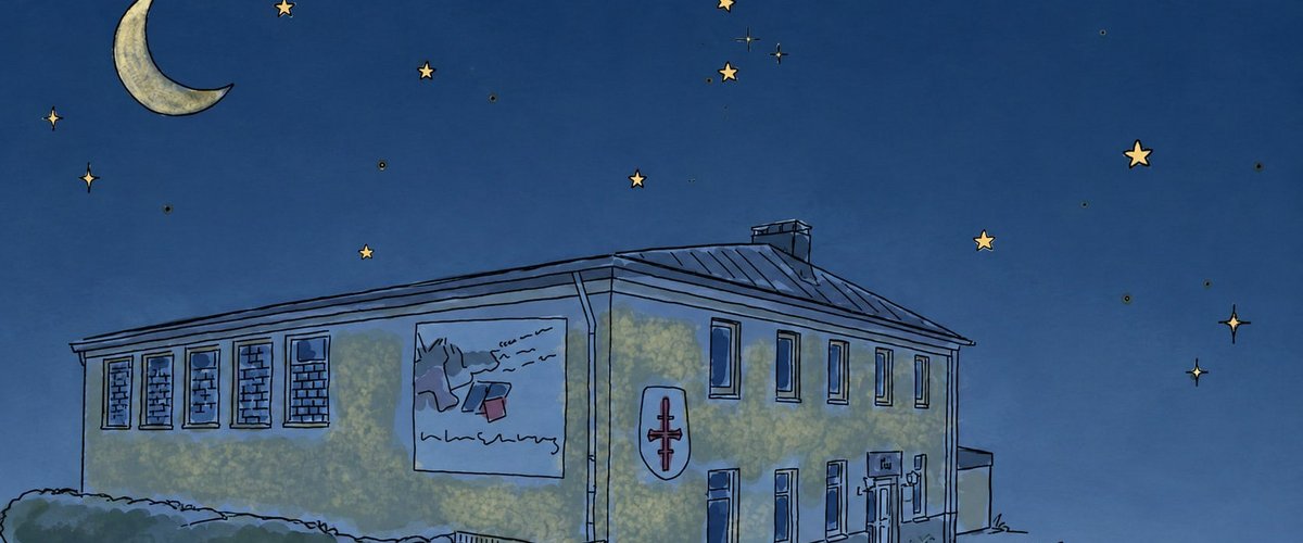 Nacht in der Turnhalle