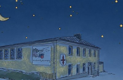 Nacht in der Turnhalle